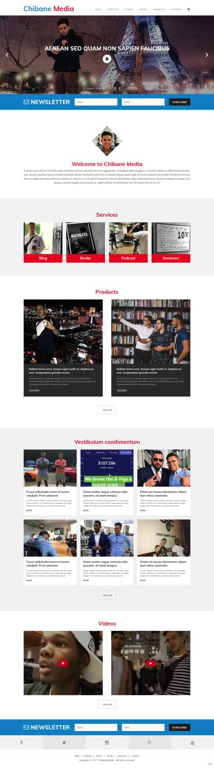 Web Design by pb for Chibane Media LLC | Design #17236802