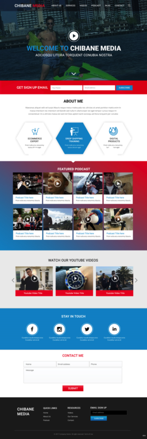 Web Design by pb for Chibane Media LLC | Design: #17236803