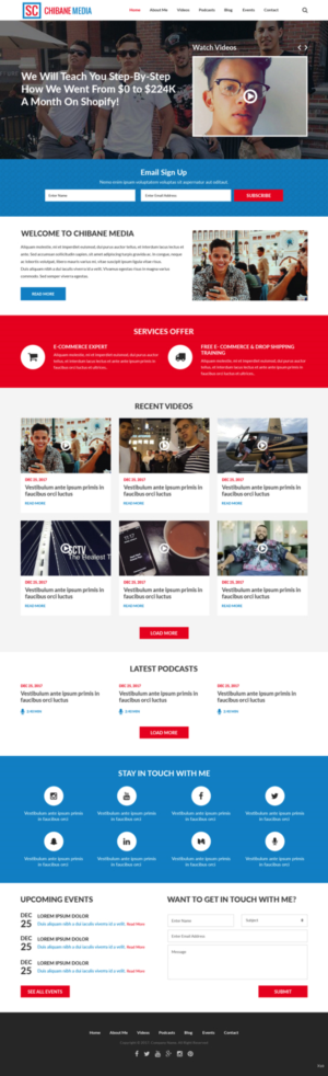 Web Design by pb for Chibane Media LLC | Design: #17246639