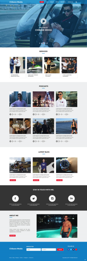 Web Design by pb for Chibane Media LLC | Design: #17246640
