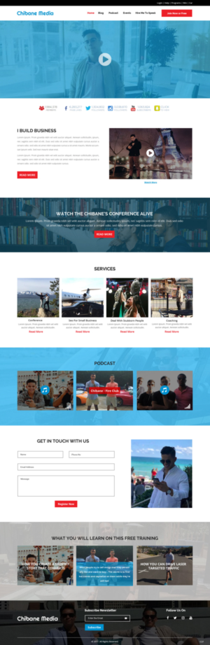 Web Design by pb for Chibane Media LLC | Design: #17246641