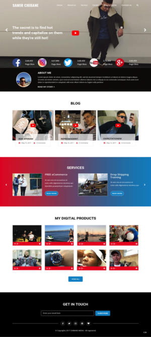 Web Design by pb for Chibane Media LLC | Design: #17480396