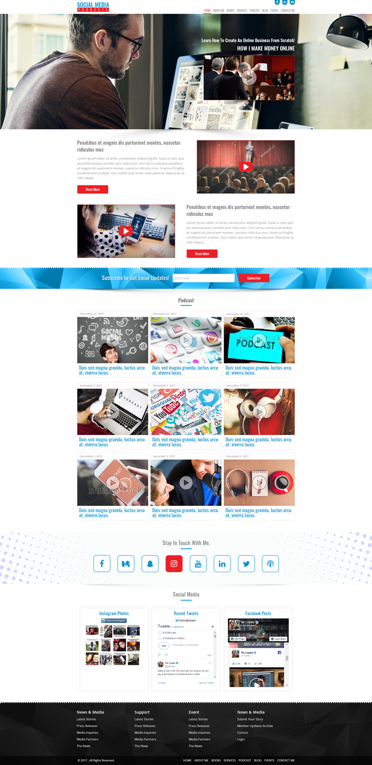 Web Design by Kingdom Vision for Chibane Media LLC | Design #17241991