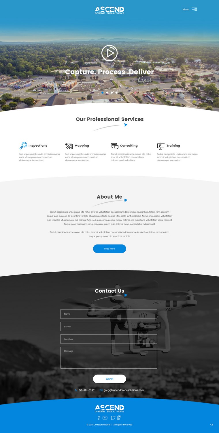 Diseño Web por pb para Ascend Drone Solutions, LLC | Diseño #17263802