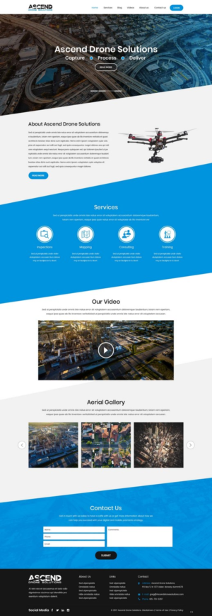 Web Design par pb pour Ascend Drone Solutions, LLC | Design : #17263805