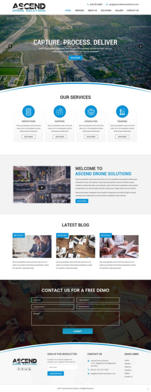 Web Design par pb pour Ascend Drone Solutions, LLC | Design : #17263807