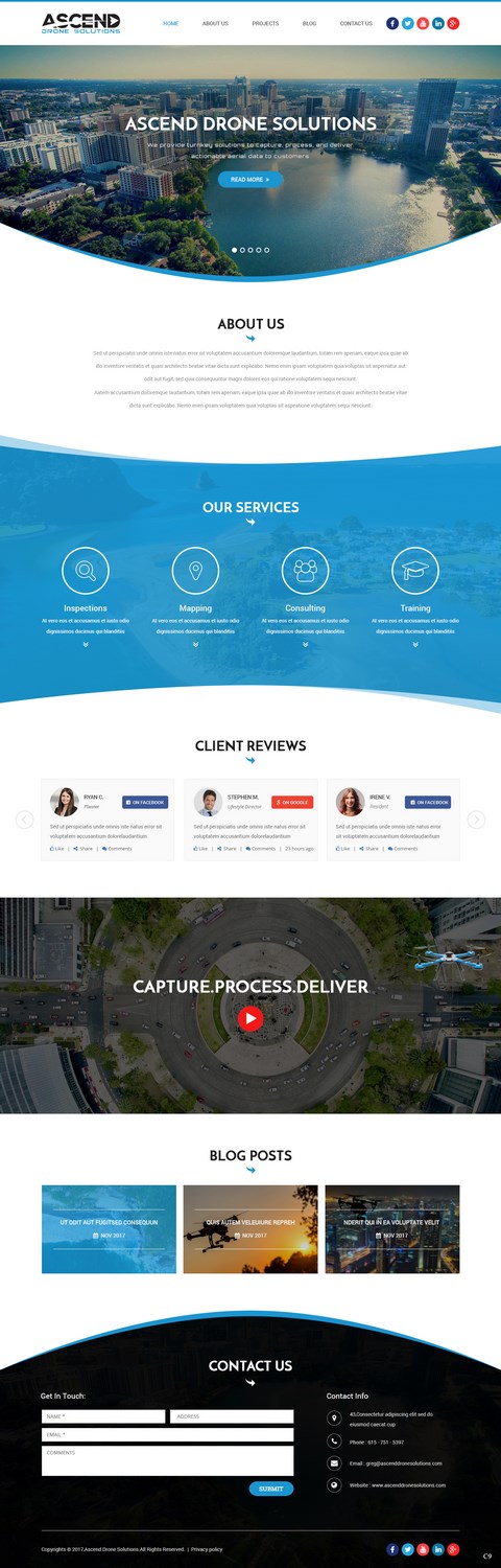 Web Design by pb for Ascend Drone Solutions, LLC | Design #17263808