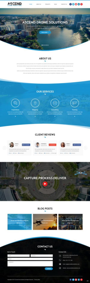 Web Design par pb pour Ascend Drone Solutions, LLC | Design : #17263808