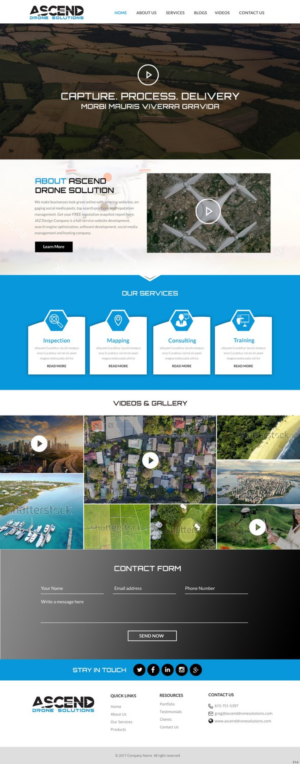 Web Design par pb pour Ascend Drone Solutions, LLC | Design : #17263831