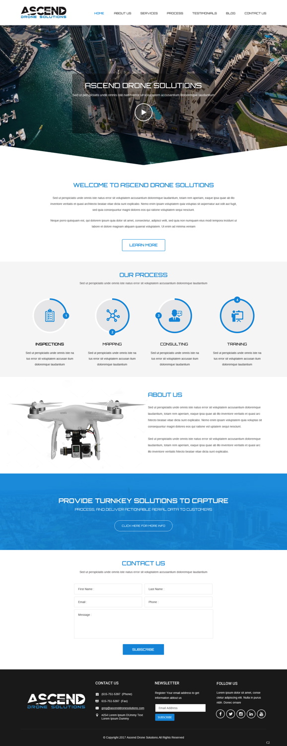 Web Design by pb for Ascend Drone Solutions, LLC | Design #17267452