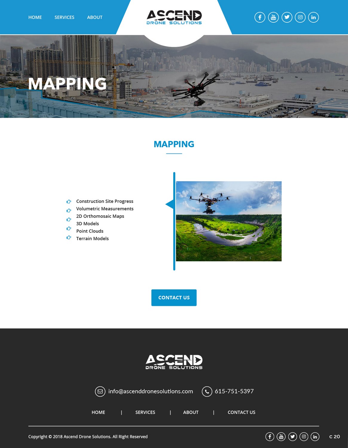 Diseño Web por pb para Ascend Drone Solutions, LLC | Diseño #17570185