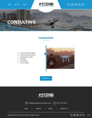 Web Design par pb pour Ascend Drone Solutions, LLC | Design : #17570188