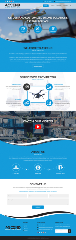 Web Design par rightway pour Ascend Drone Solutions, LLC | Design : #17265039