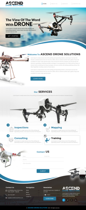 Web Design par rightway pour Ascend Drone Solutions, LLC | Design : #17265041