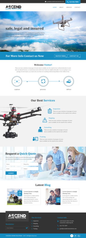 Web Design par rightway pour Ascend Drone Solutions, LLC | Design : #17265054