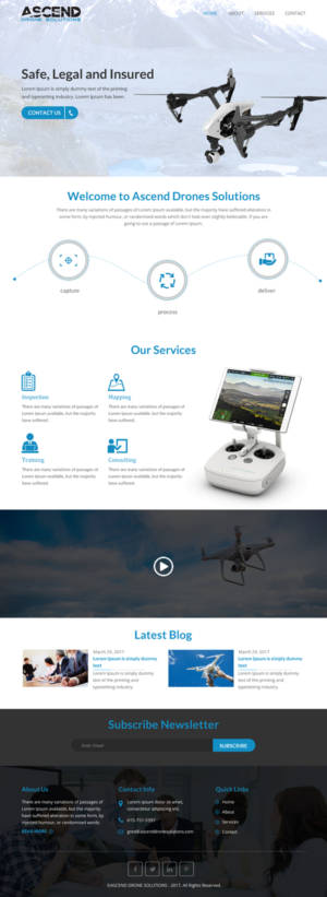 Web Design par rightway pour Ascend Drone Solutions, LLC | Design : #17265055