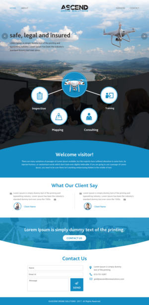 Web Design par rightway pour Ascend Drone Solutions, LLC | Design : #17265056