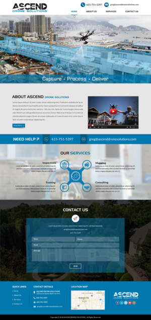 Web Design par Creative Design pour Ascend Drone Solutions, LLC | Design : #17273564