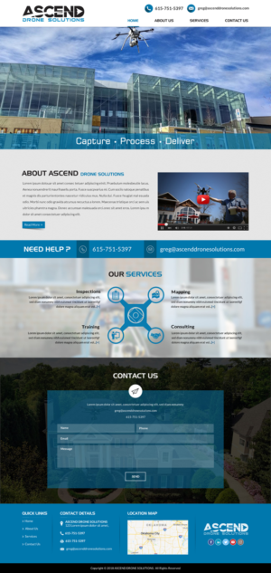 Web Design par Creative Design pour Ascend Drone Solutions, LLC | Design : #17273566