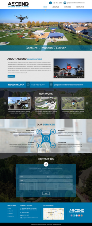 Web Design par Creative Design pour Ascend Drone Solutions, LLC | Design : #17273577