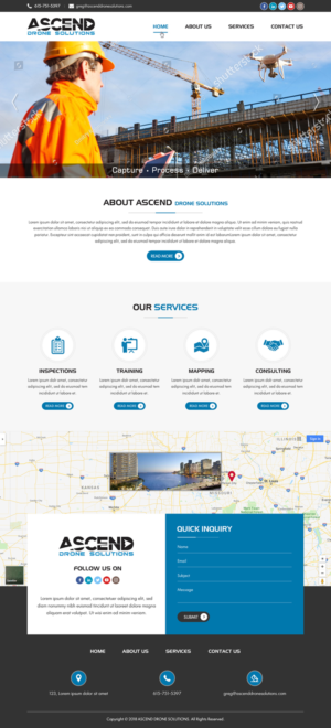 Web Design par Creative Design pour Ascend Drone Solutions, LLC | Design : #17281956