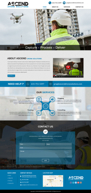 Web Design par Creative Design pour Ascend Drone Solutions, LLC | Design : #17281957