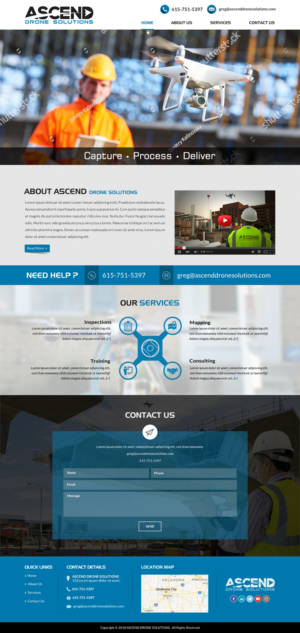 Web Design par Creative Design pour Ascend Drone Solutions, LLC | Design : #17281958