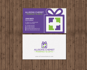 Stationery using new logo for pharmacy and gift shop | Stationery Design by chandrayaan.creative
