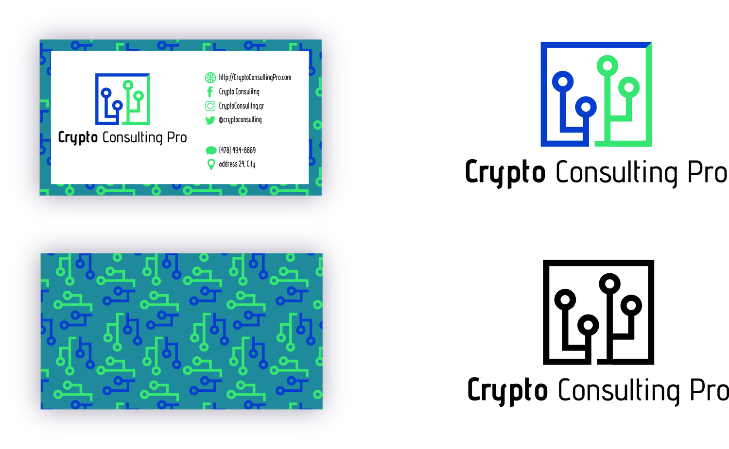 Logo Design by Constantina Lag for Crypto Consulting Pro | Design #17313267