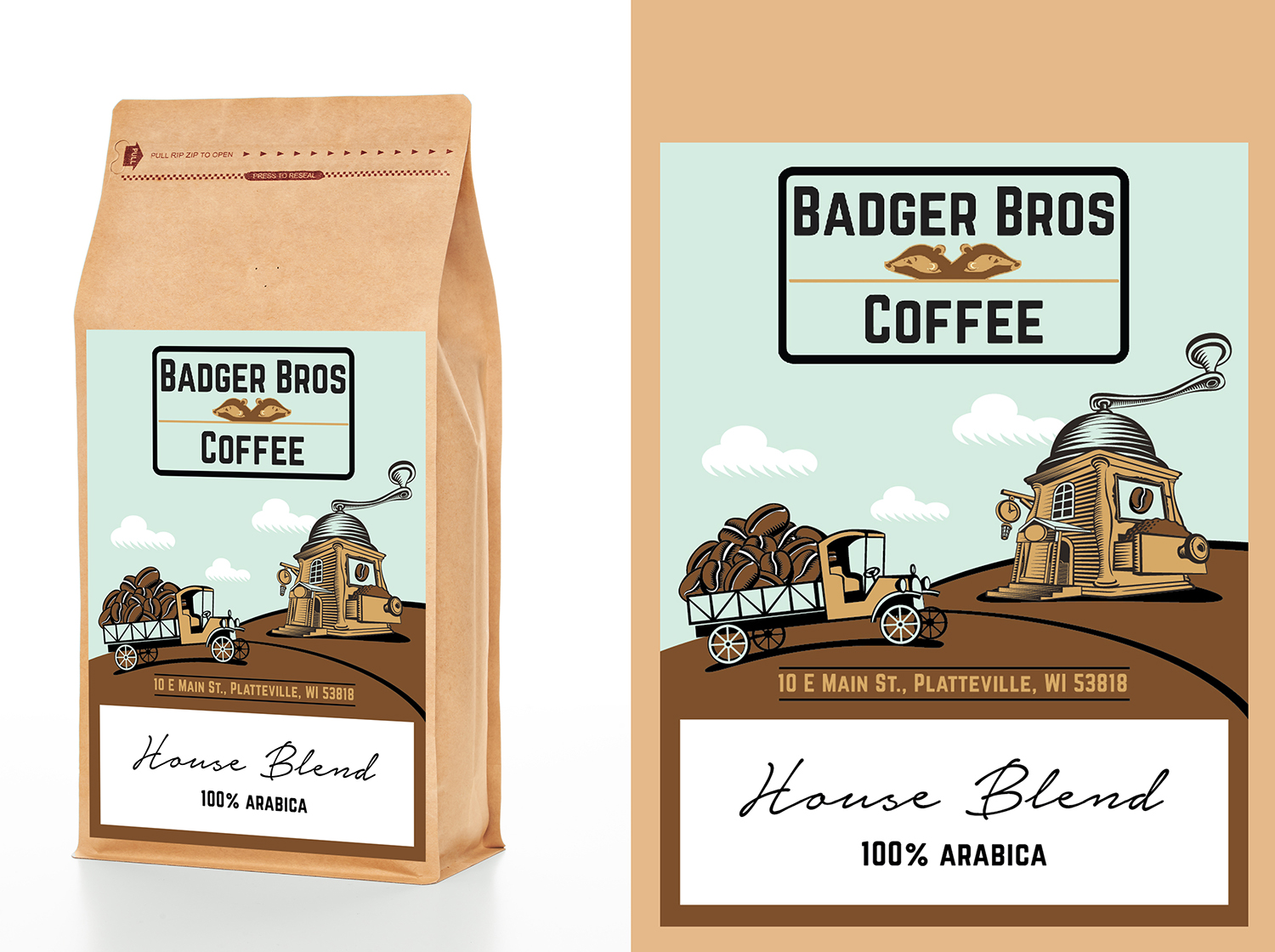 Verpackungs-Design von RoundYellow für Wayfarer Coffee, LLC | Design #17252851