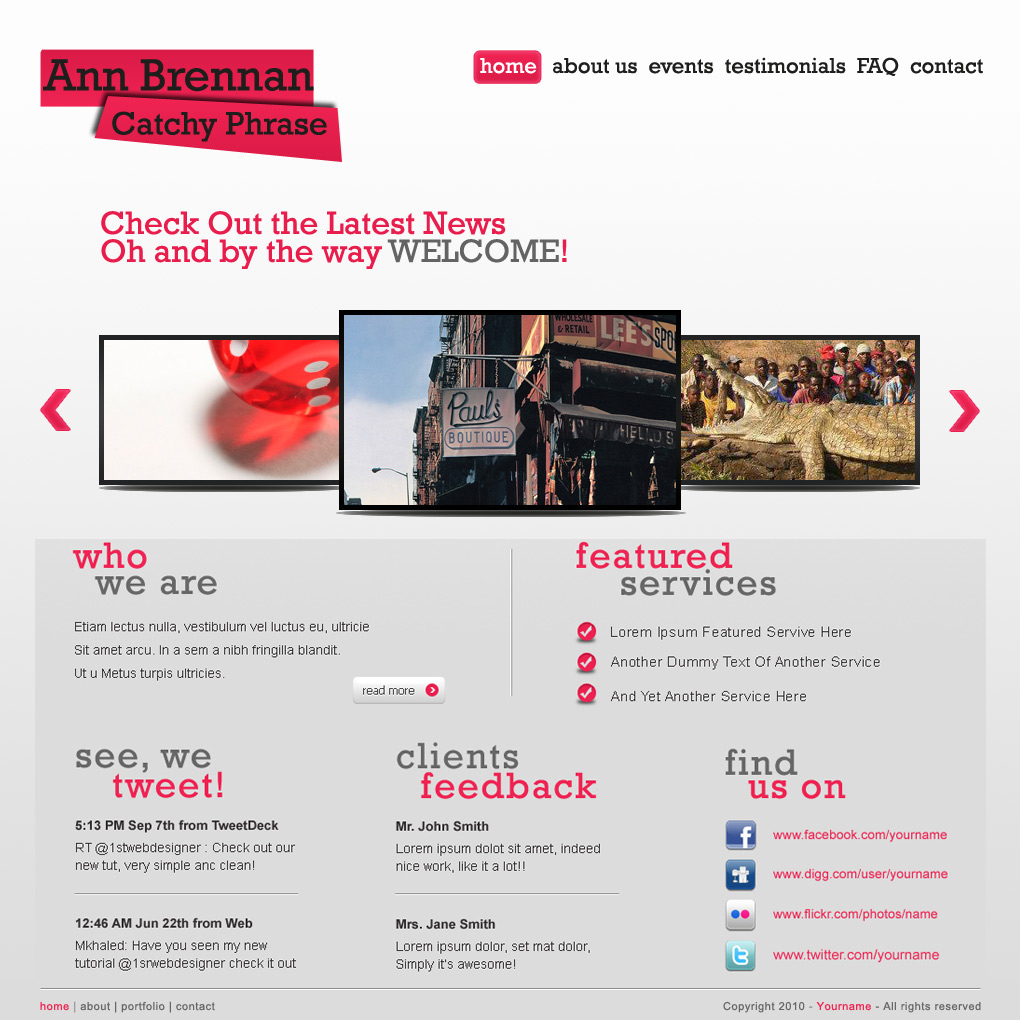 Web Design by Brendan for this project | Design #781309
