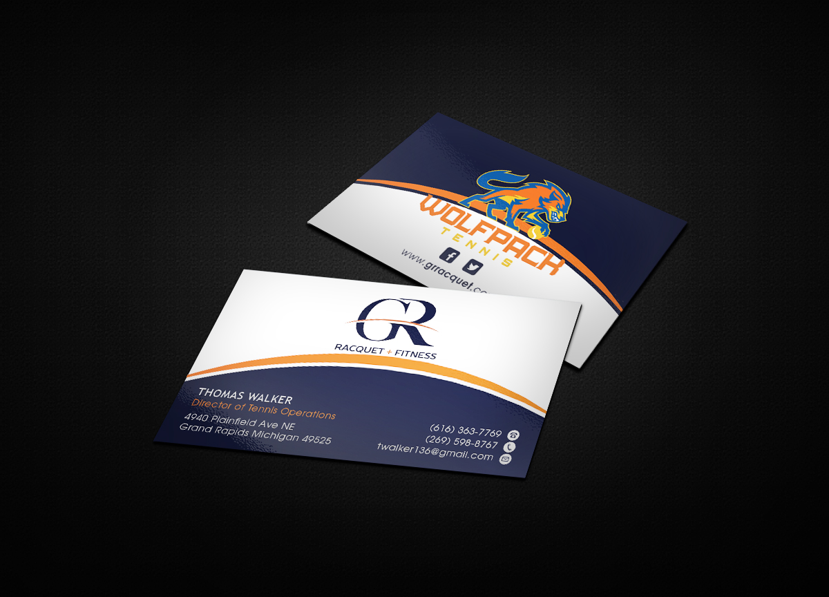 Visitenkarten-Design von Verified artistry für Grand Rapids Racquet | Design #17650798