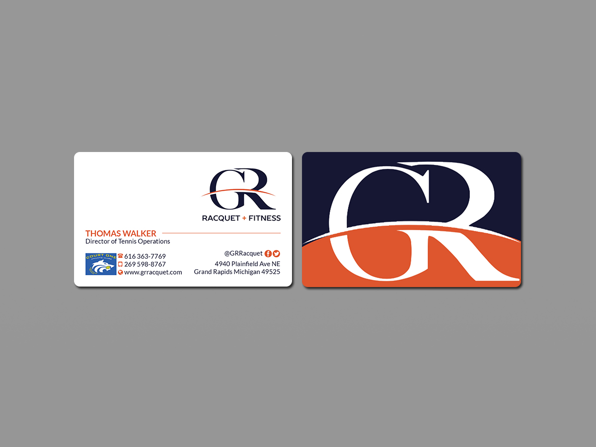 Business Card Design by Creations Box 2015 for Grand Rapids Racquet | Design #17558789