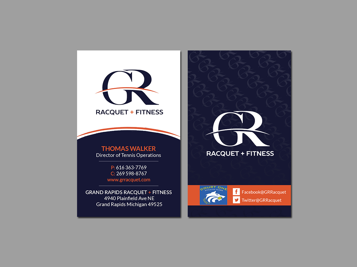 Design de Carte de Visite par Creations Box 2015 pour Grand Rapids Racquet | Design #17558790