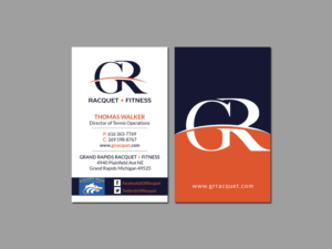Design de Carte de Visite par Creations Box 2015 pour Grand Rapids Racquet | Design : #17558791