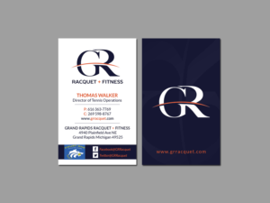 Design de Carte de Visite par Creations Box 2015 pour Grand Rapids Racquet | Design : #17558792