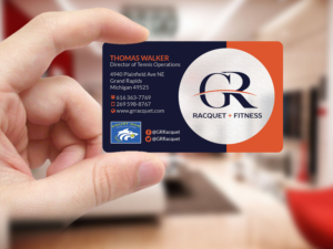 Design de Carte de Visite par Creations Box 2015 pour Grand Rapids Racquet | Design : #17558793