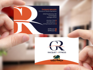Design de Carte de Visite par Creations Box 2015 pour Grand Rapids Racquet | Design : #17569623