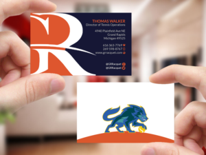 Design de Carte de Visite par Creations Box 2015 pour Grand Rapids Racquet | Design : #17573764