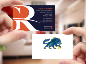 Design de Carte de Visite par Creations Box 2015 pour Grand Rapids Racquet | Design : #17573765