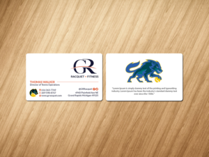 Design de Carte de Visite par Creations Box 2015 pour Grand Rapids Racquet | Design : #17573829