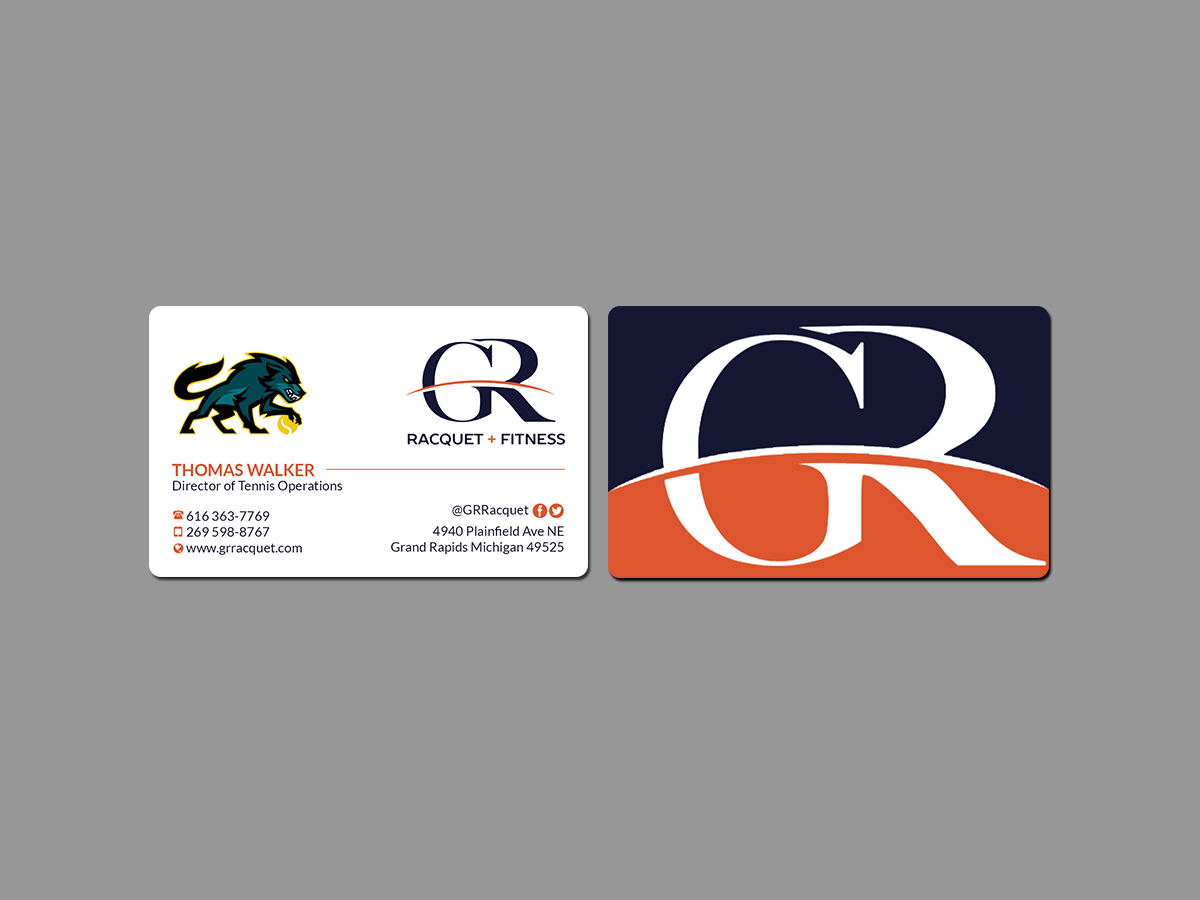 Diseño de Tarjeta de Presentación por Creations Box 2015 para Grand Rapids Racquet | Diseño #17589161