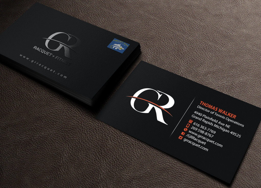 Business Card Design by Brand aid for Grand Rapids Racquet | Design #17548040