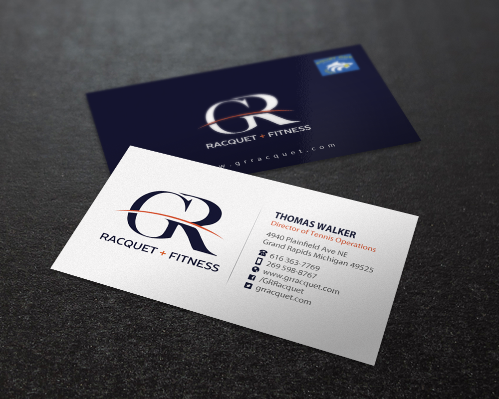 Visitenkarten-Design von Brand aid für Grand Rapids Racquet | Design #17548322