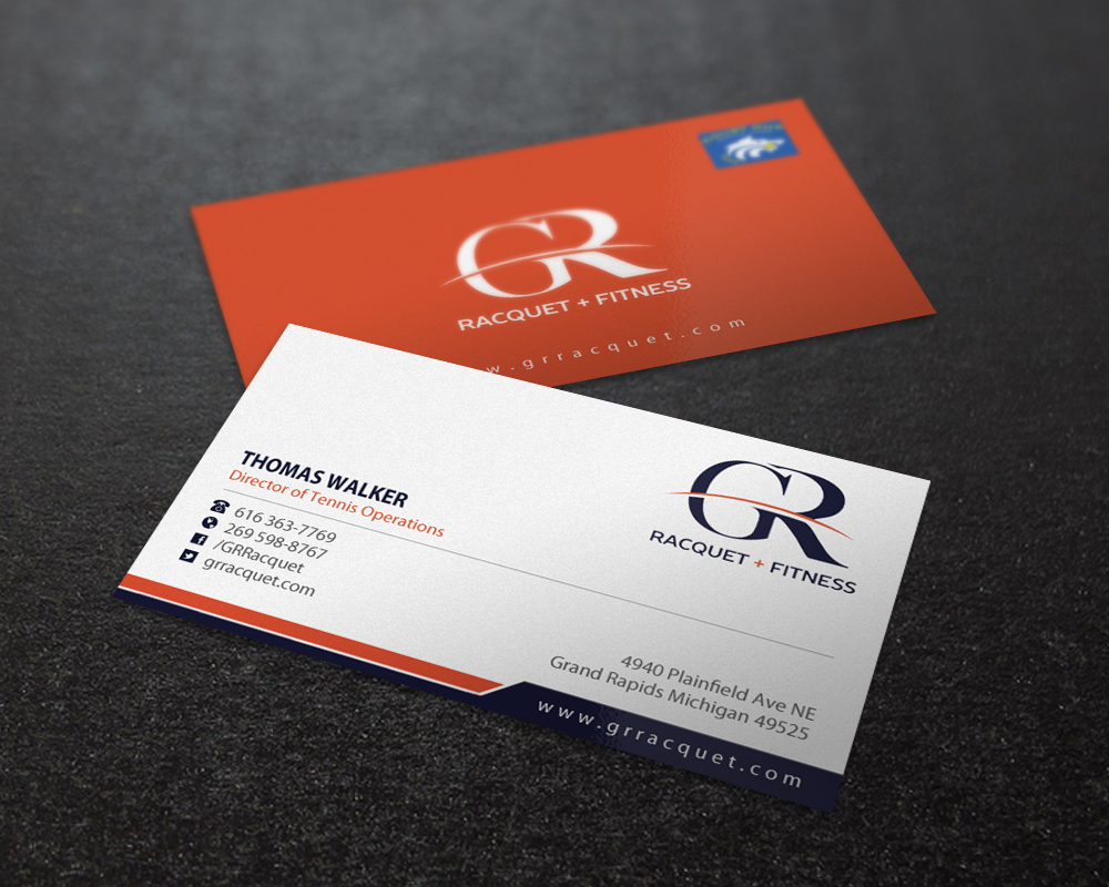 Business Card Design by Brand aid for Grand Rapids Racquet | Design #17548325