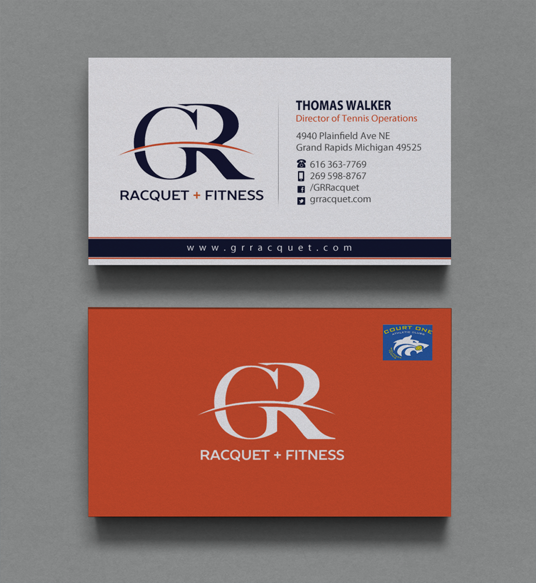 Business Card Design by Brand aid for Grand Rapids Racquet | Design #17548395