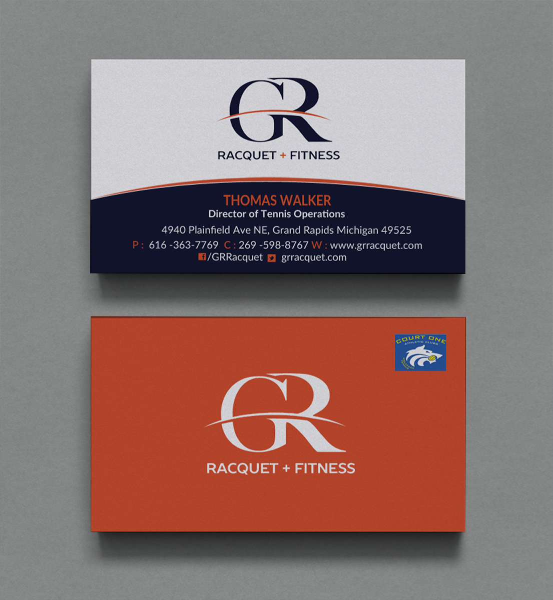 Business Card Design by Brand aid for Grand Rapids Racquet | Design #17548399