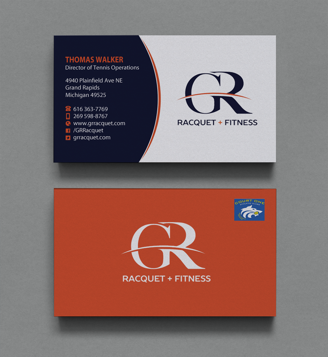 Business Card Design by Brand aid for Grand Rapids Racquet | Design #17548456