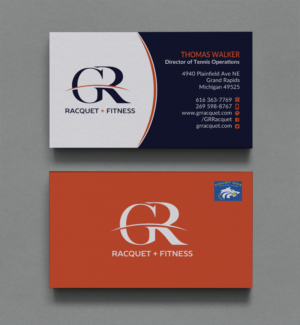 Business Card Design by Brand aid for Grand Rapids Racquet | Design: #17548457