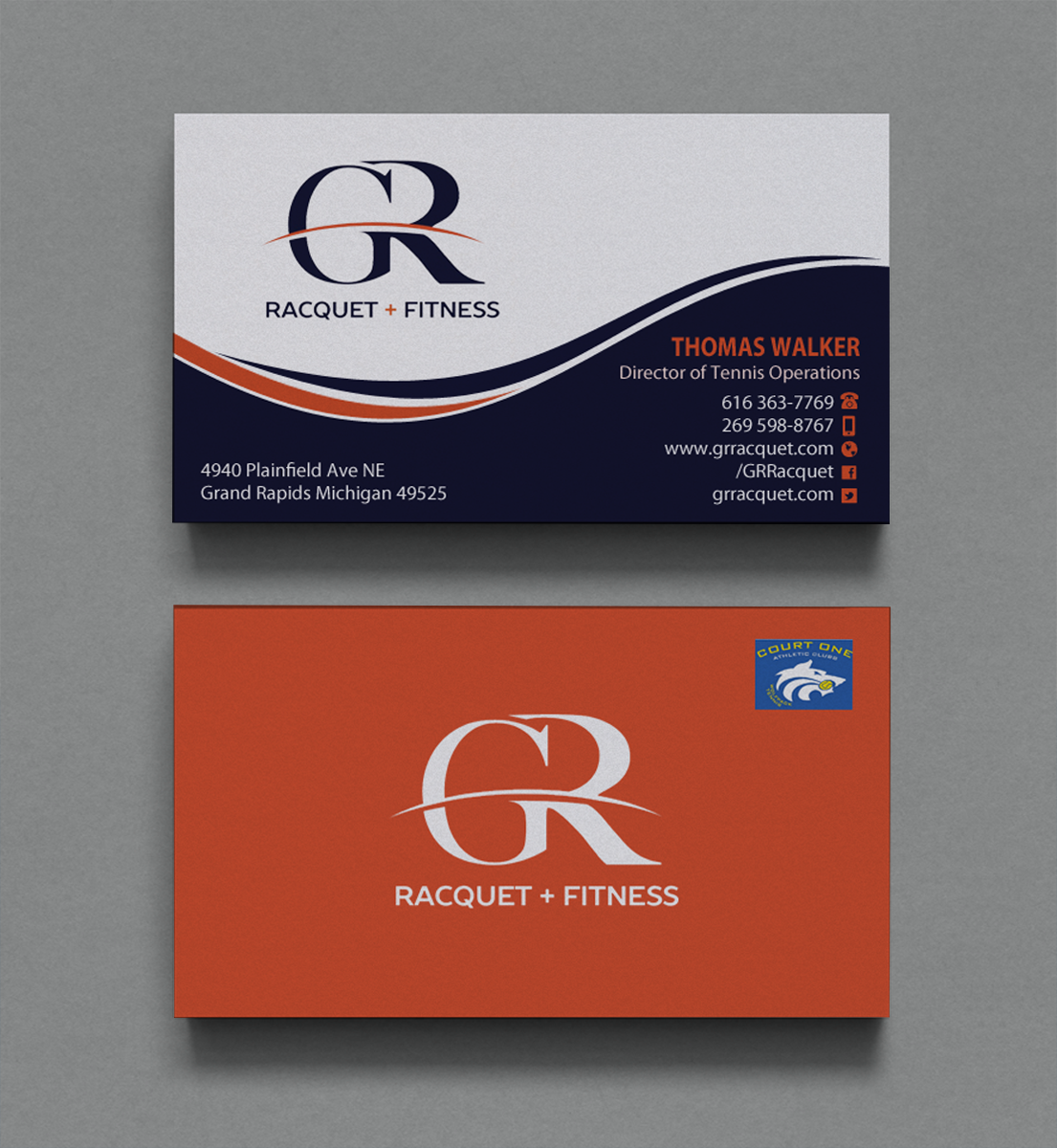 Business Card Design by Brand aid for Grand Rapids Racquet | Design #17548458